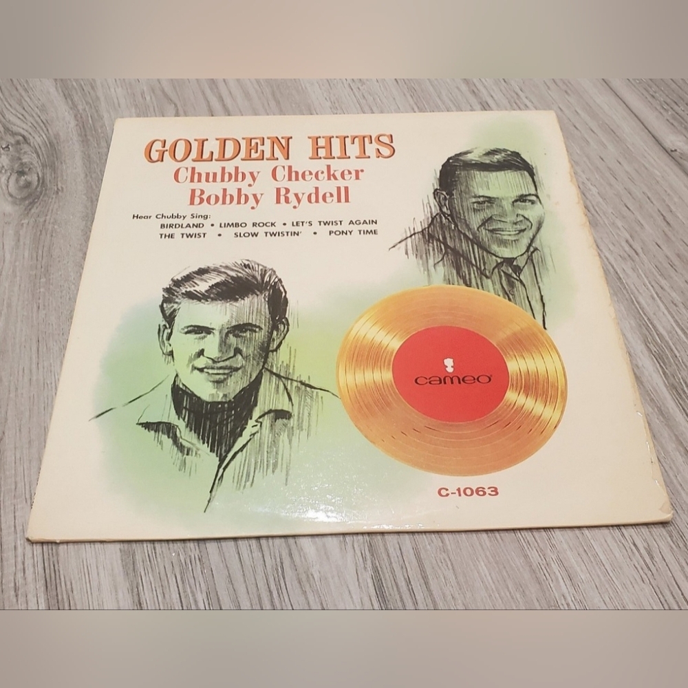 BOGO Golden Hits Bobby Rydell and Chubby Checker Vinyl Record LP Vintage Album